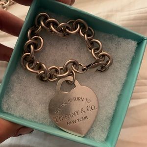 Tiffany & Co. heart tag charm bracelet